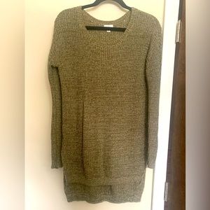 BP long olive green sweater